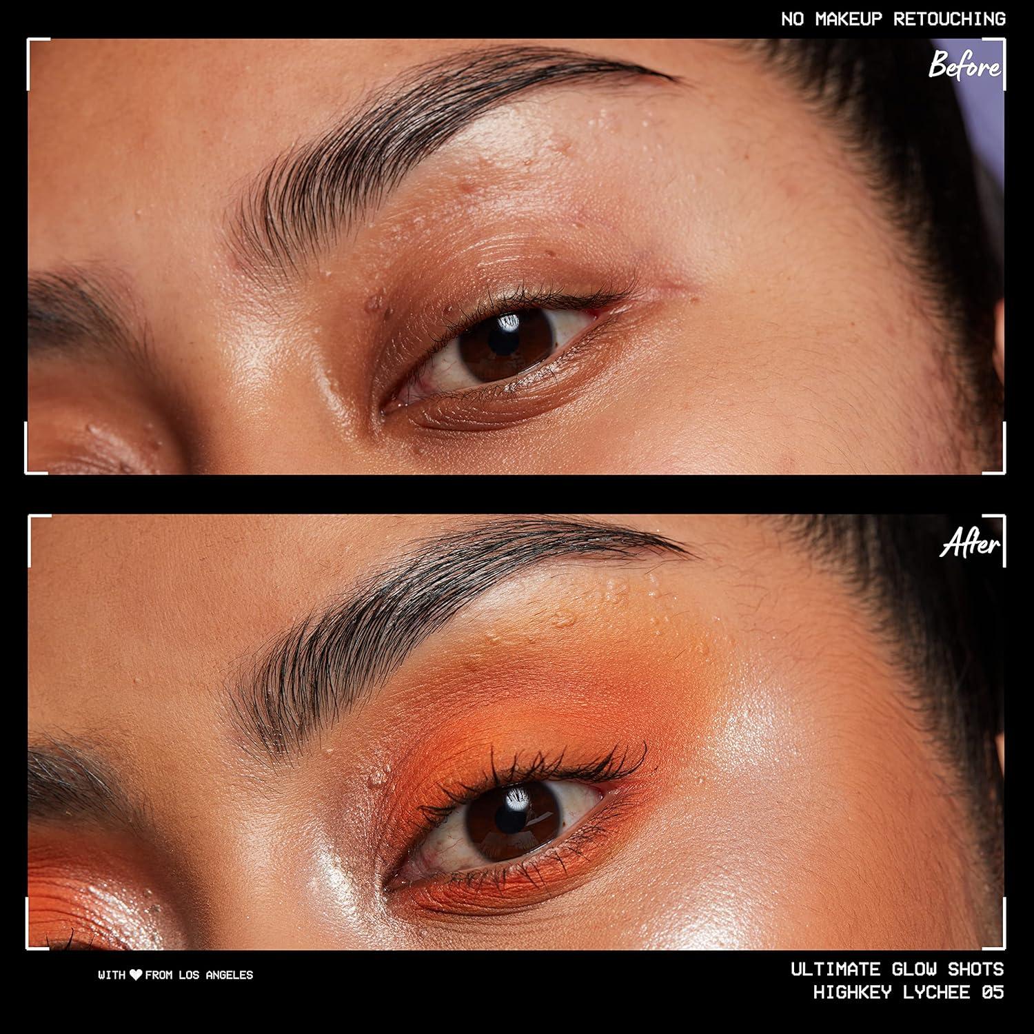 imageNYX PROFESSIONAL MAKEUP Ultimate Glow Shots Liquid Eyeshadow LongLasting Shimmer Eye Shadow with Vitamin C  Come Thru CoconutHighkey Lychee