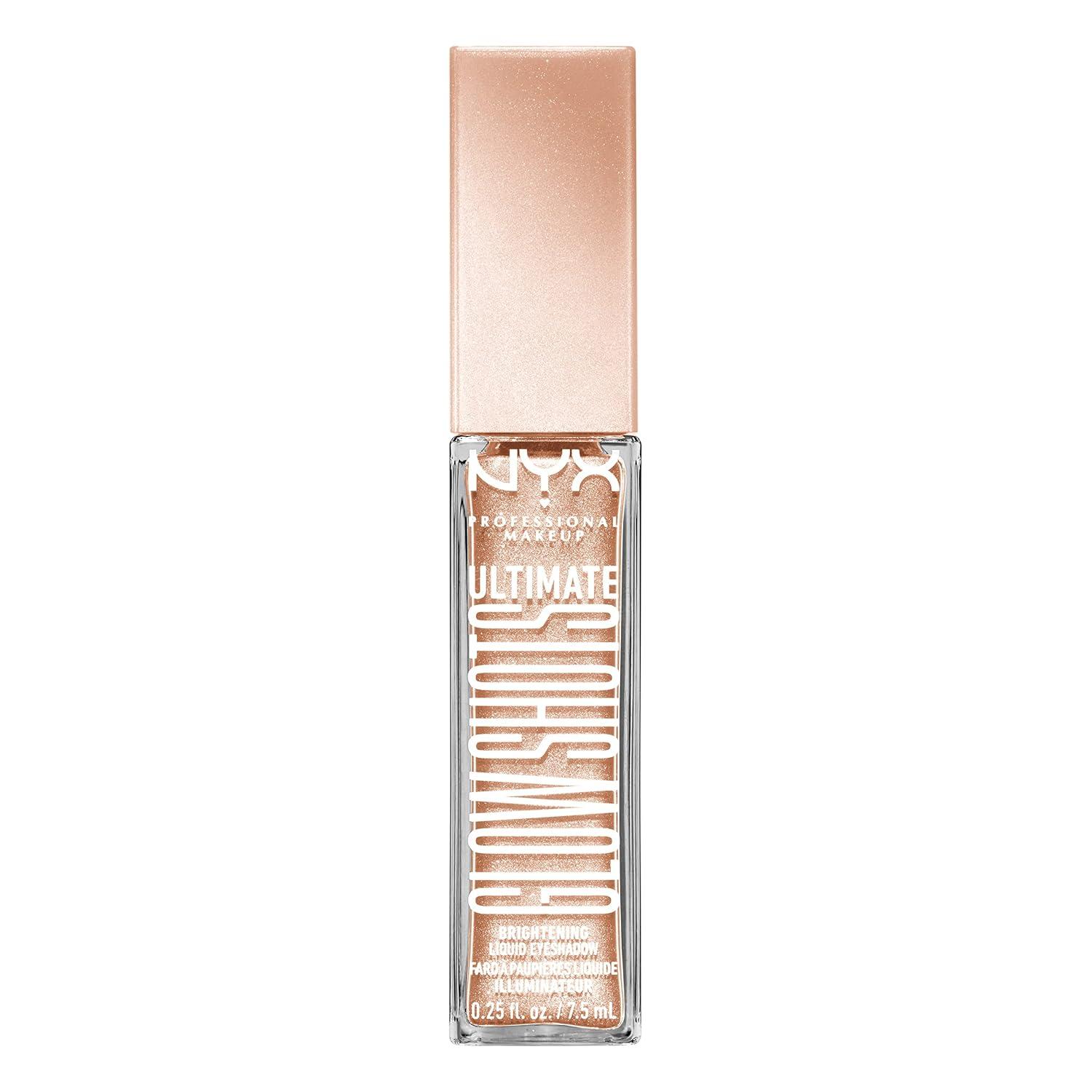 imageNYX PROFESSIONAL MAKEUP Ultimate Glow Shots Liquid Eyeshadow LongLasting Shimmer Eye Shadow with Vitamin C  Come Thru CoconutHighkey Lychee