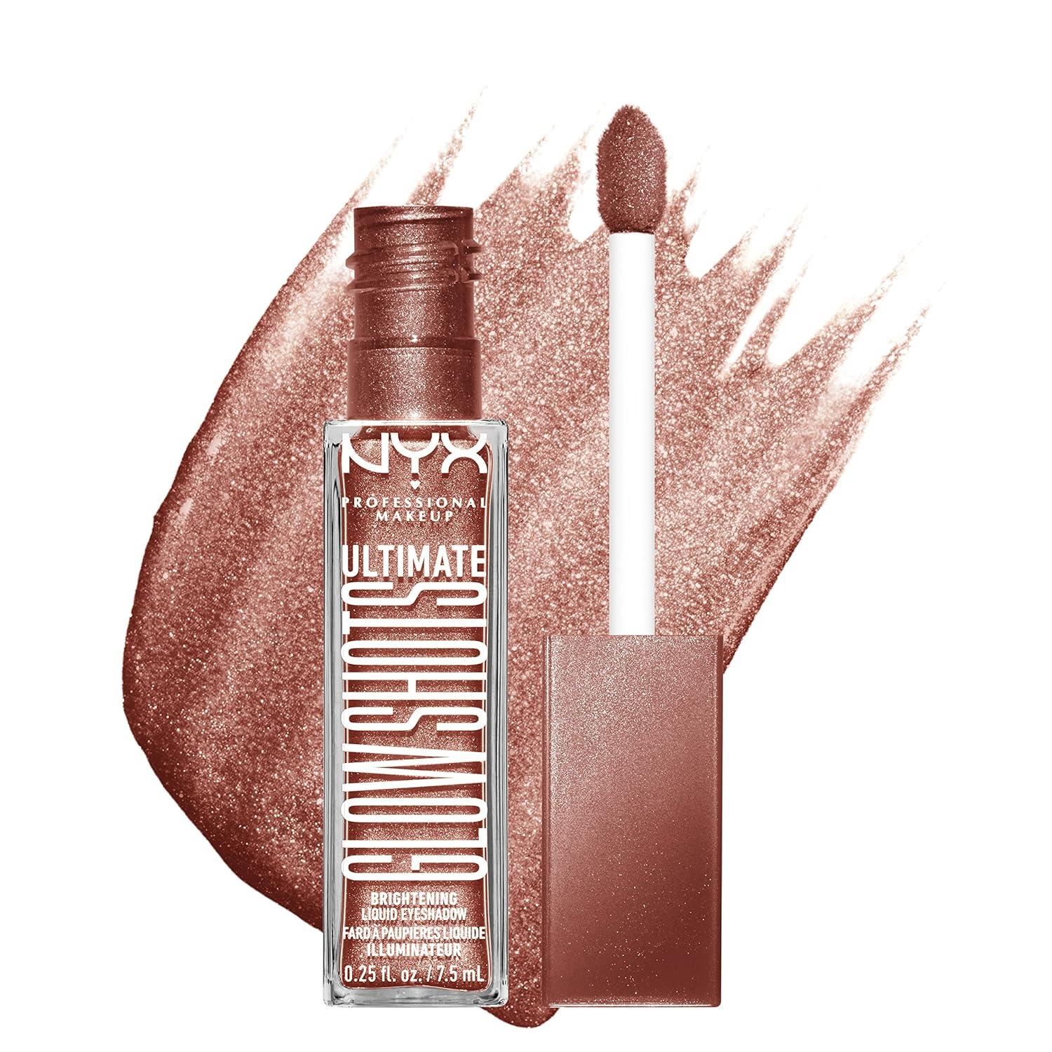 imageNYX PROFESSIONAL MAKEUP Ultimate Glow Shots Liquid Eyeshadow LongLasting Shimmer Eye Shadow with Vitamin C  Come Thru CoconutMango Moment
