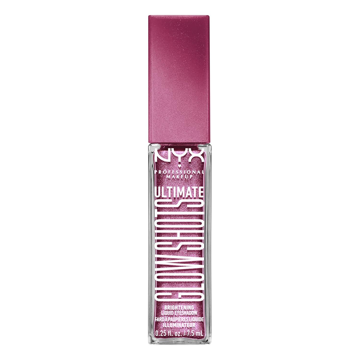 imageNYX PROFESSIONAL MAKEUP Ultimate Glow Shots Liquid Eyeshadow LongLasting Shimmer Eye Shadow with Vitamin C  Come Thru CoconutPlum Player