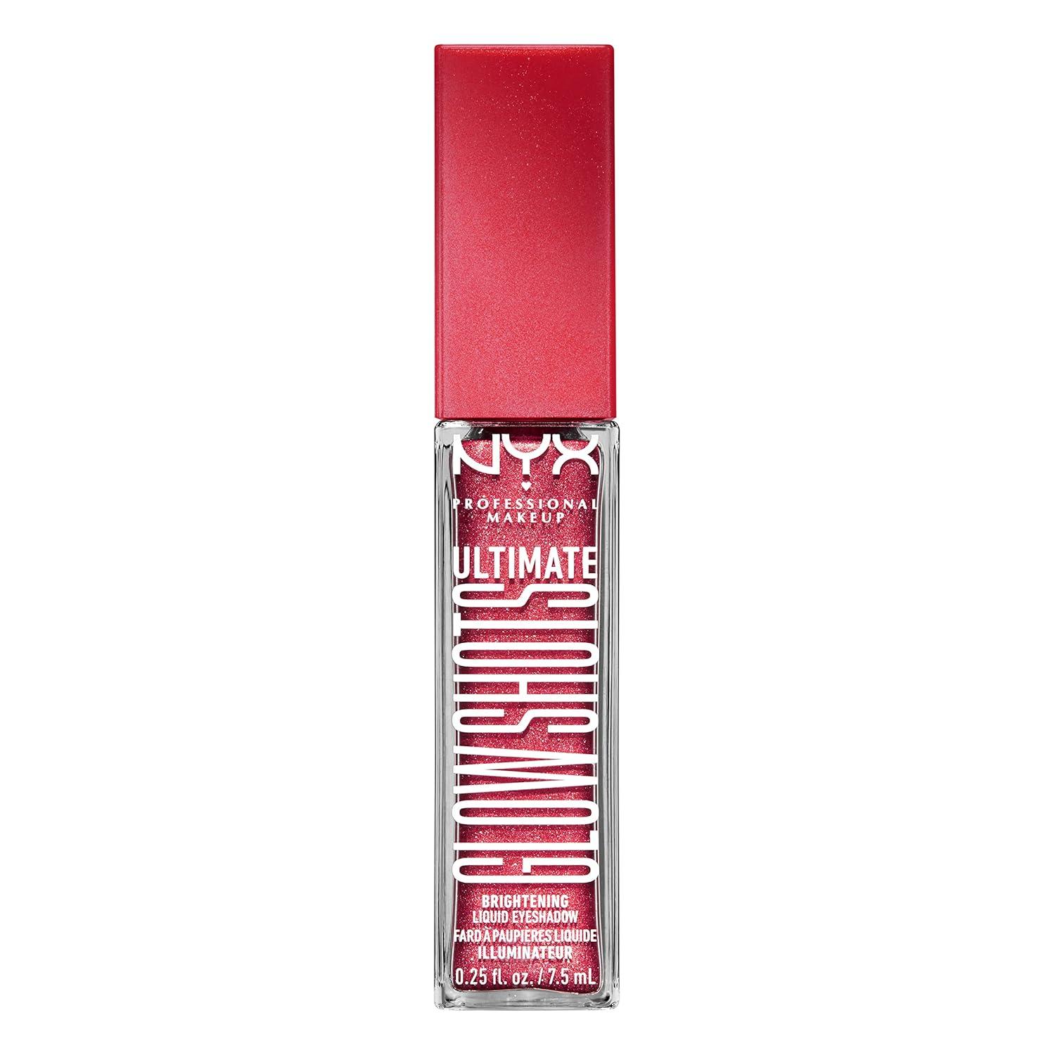 imageNYX PROFESSIONAL MAKEUP Ultimate Glow Shots Liquid Eyeshadow LongLasting Shimmer Eye Shadow with Vitamin C  Come Thru CoconutRaspberry Rave