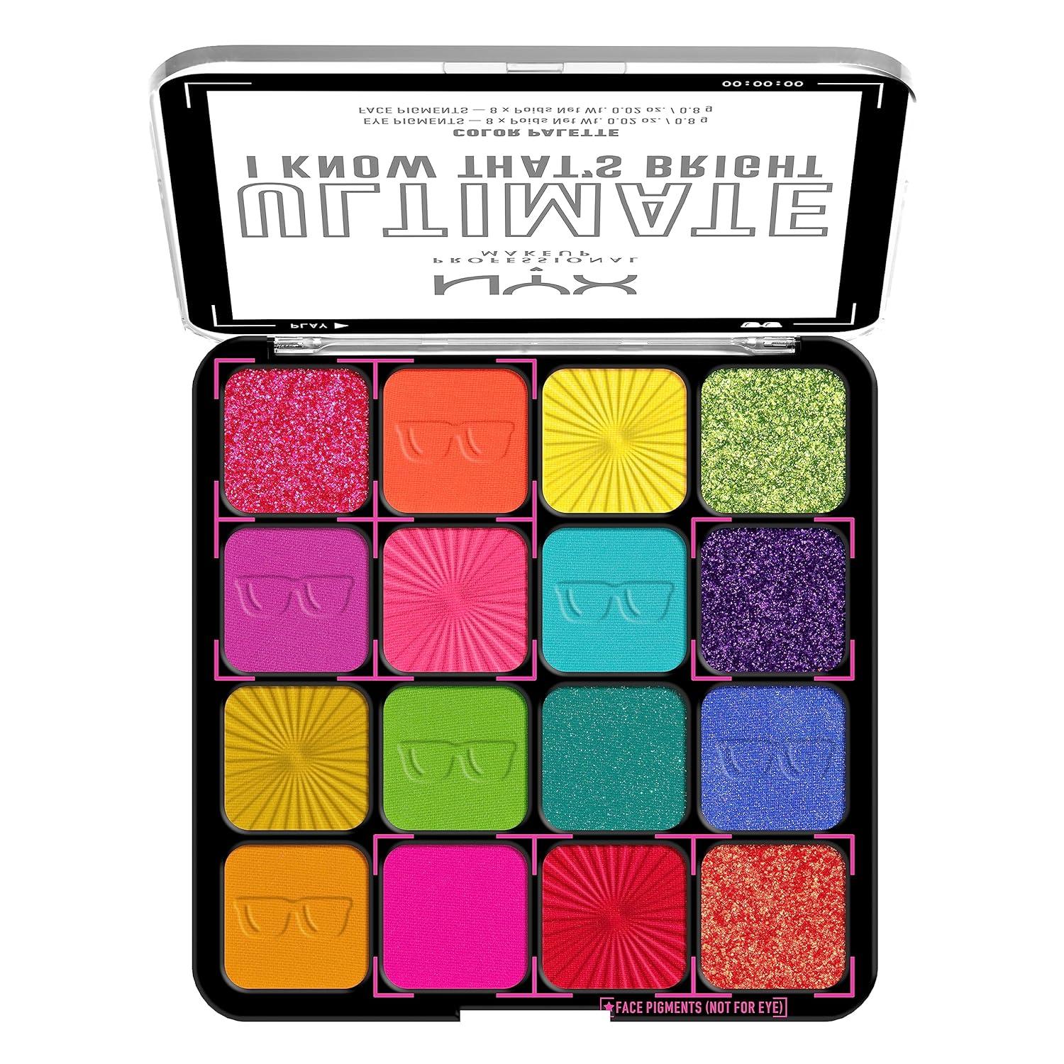 imageNYX PROFESSIONAL MAKEUP Ultimate Shadow Palette Eyeshadow Palette  Vintage Jean BabyI Know Thats Bright