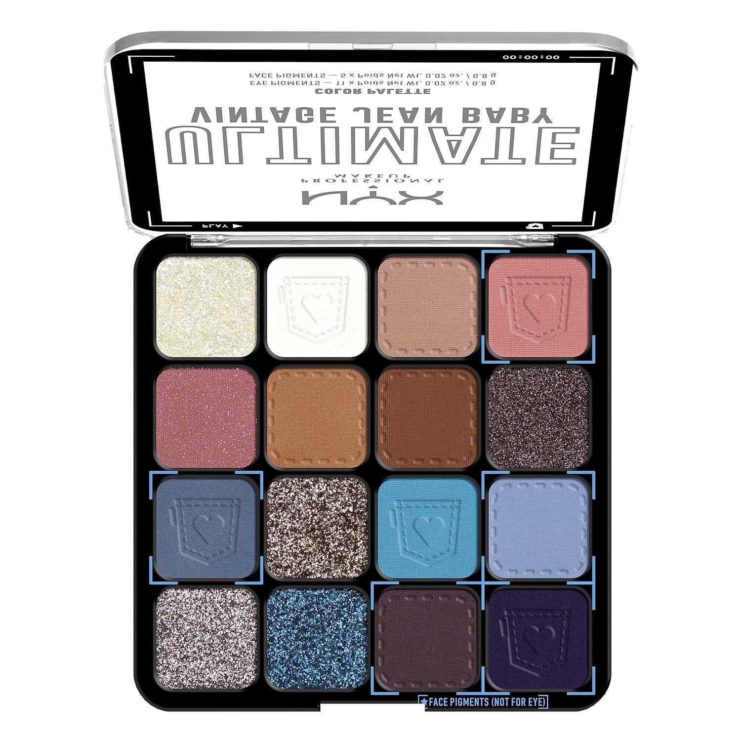 imageNYX PROFESSIONAL MAKEUP Ultimate Shadow Palette Eyeshadow Palette  Vintage Jean BabyVintage Jean Baby