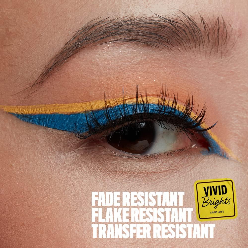 imageNYX PROFESSIONAL MAKEUP Vivid Matte Liquid Liner SmearResistant Eyeliner with Precise Tip  Black03 Had Me At Yellow
