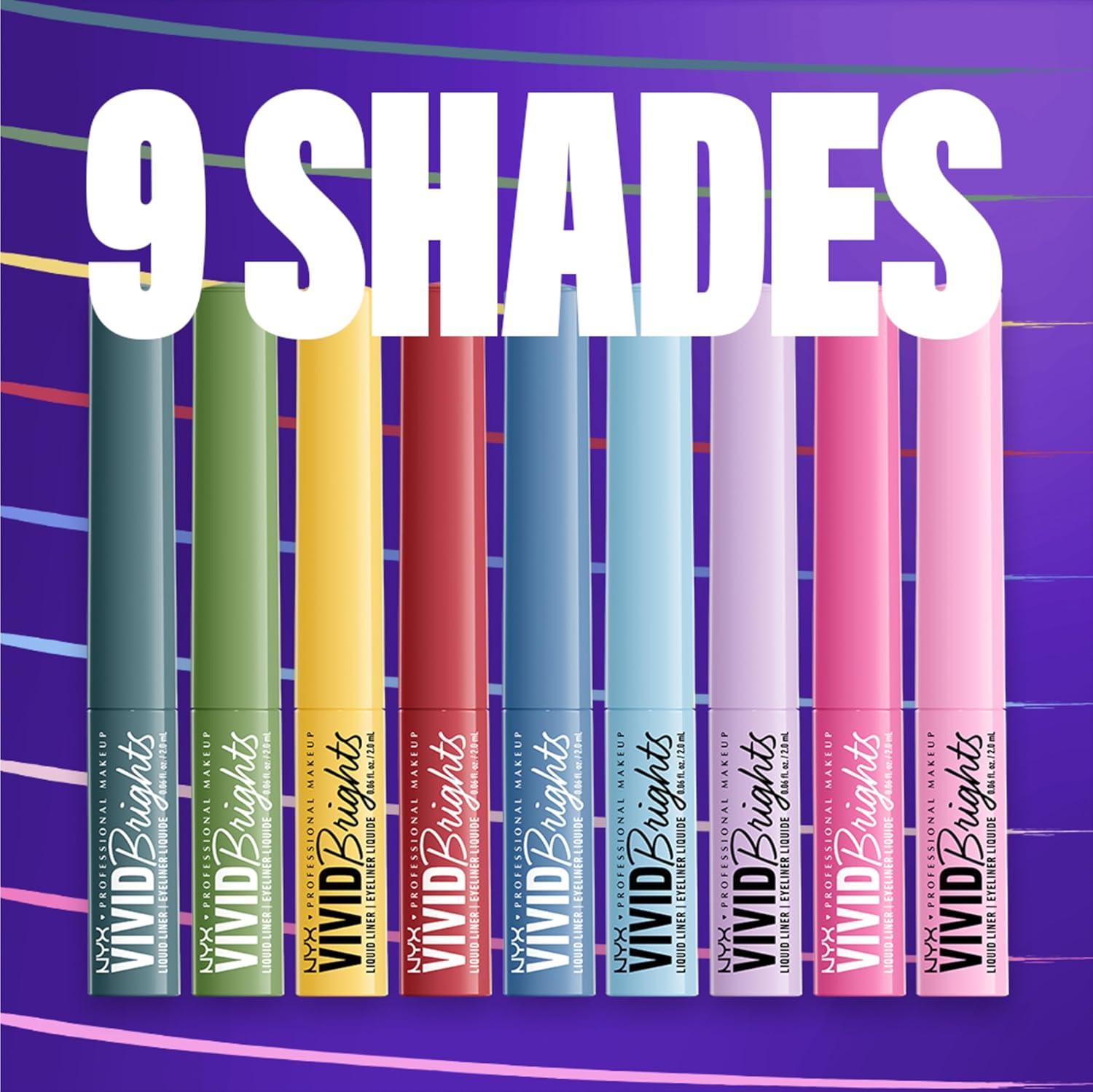 imageNYX PROFESSIONAL MAKEUP Vivid Matte Liquid Liner SmearResistant Eyeliner with Precise Tip  Black05 Cobalt Crush