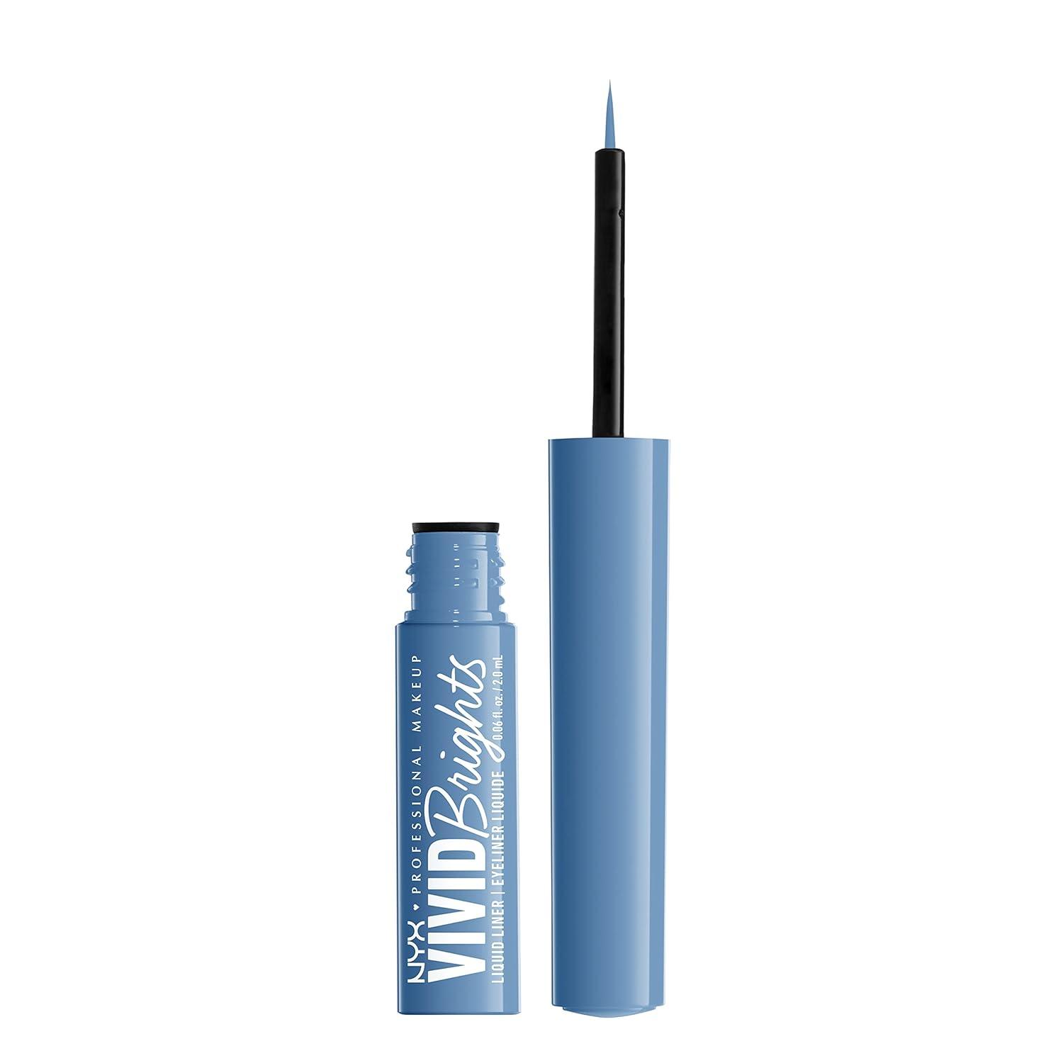 imageNYX PROFESSIONAL MAKEUP Vivid Matte Liquid Liner SmearResistant Eyeliner with Precise Tip  Black05 Cobalt Crush
