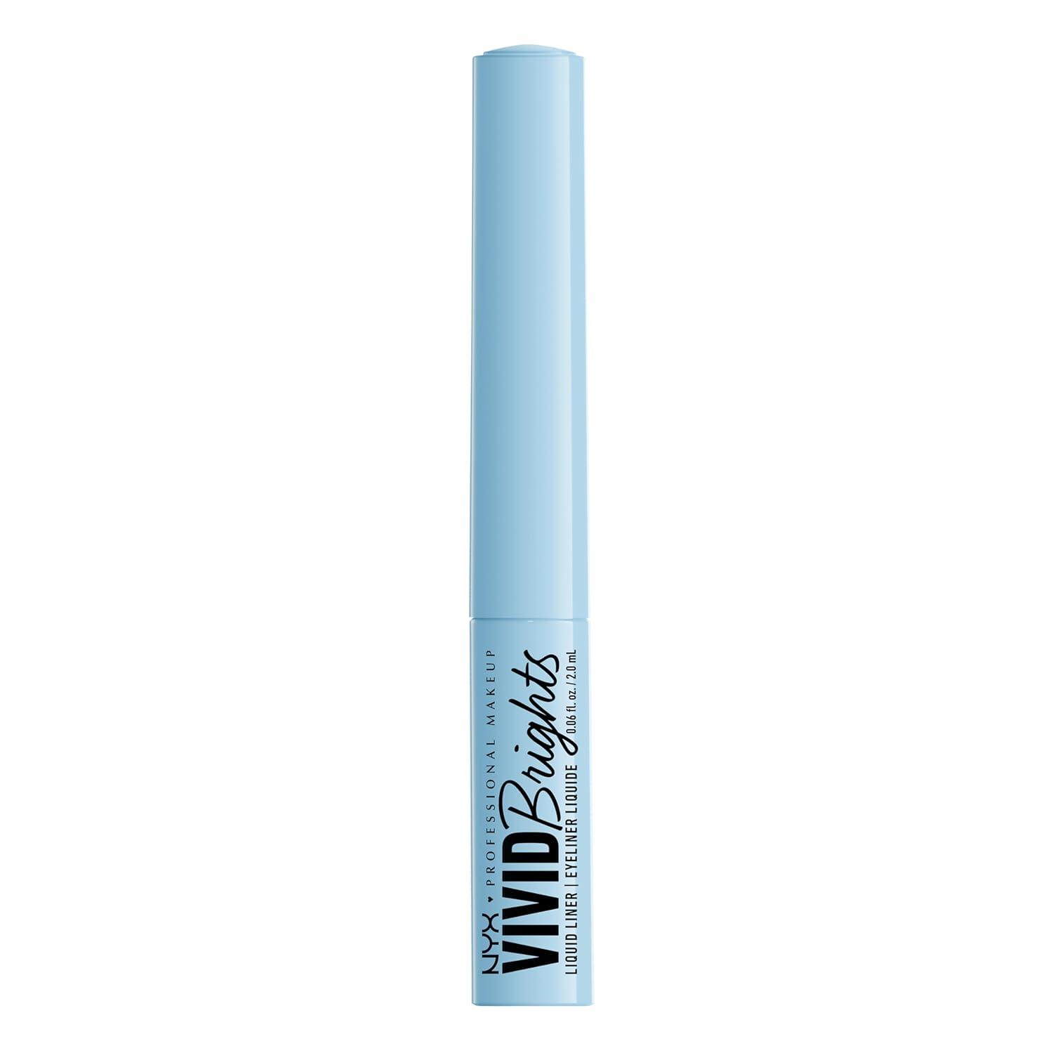 imageNYX PROFESSIONAL MAKEUP Vivid Matte Liquid Liner SmearResistant Eyeliner with Precise Tip  Black06 Blue Thang