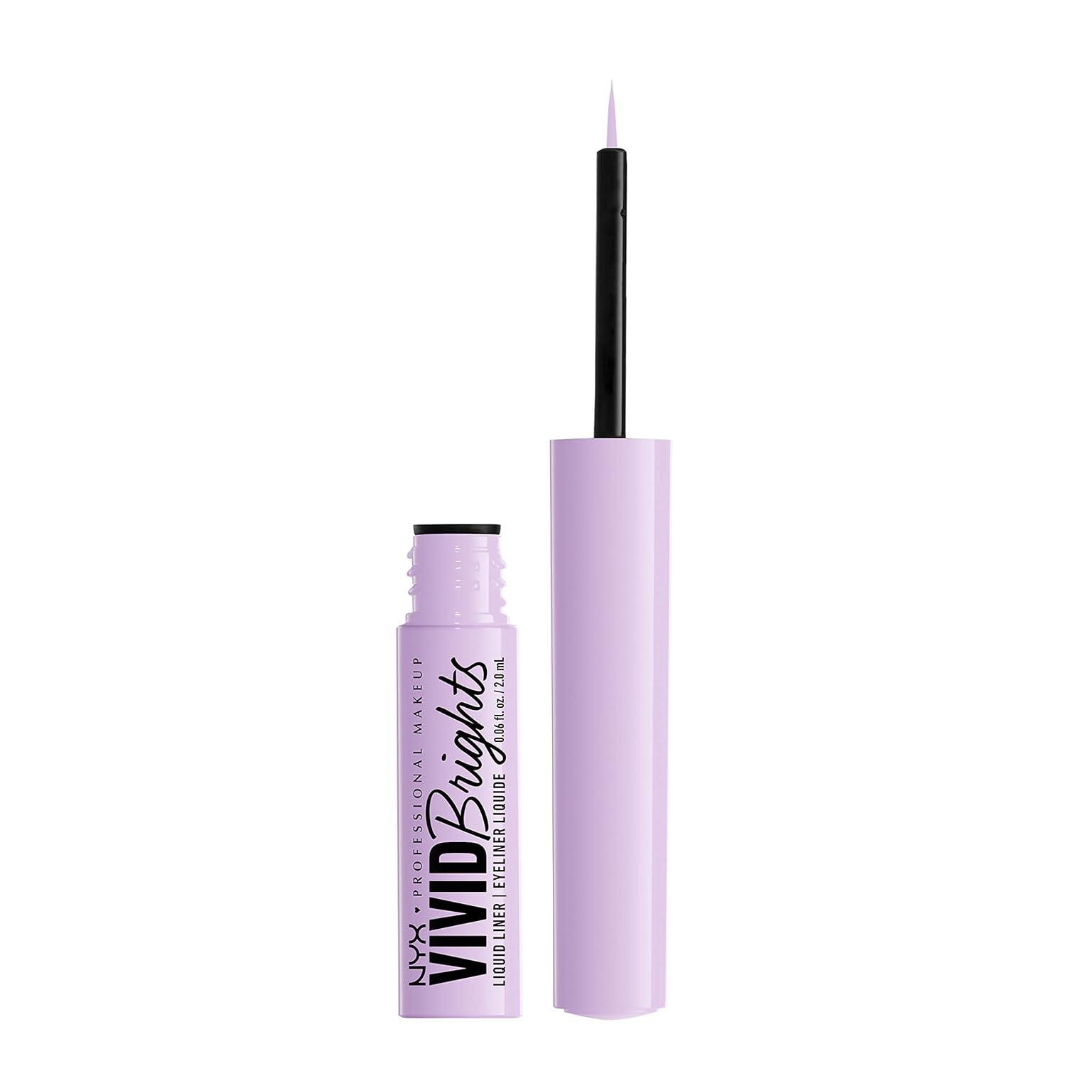 imageNYX PROFESSIONAL MAKEUP Vivid Matte Liquid Liner SmearResistant Eyeliner with Precise Tip  Black07 Lilac Link