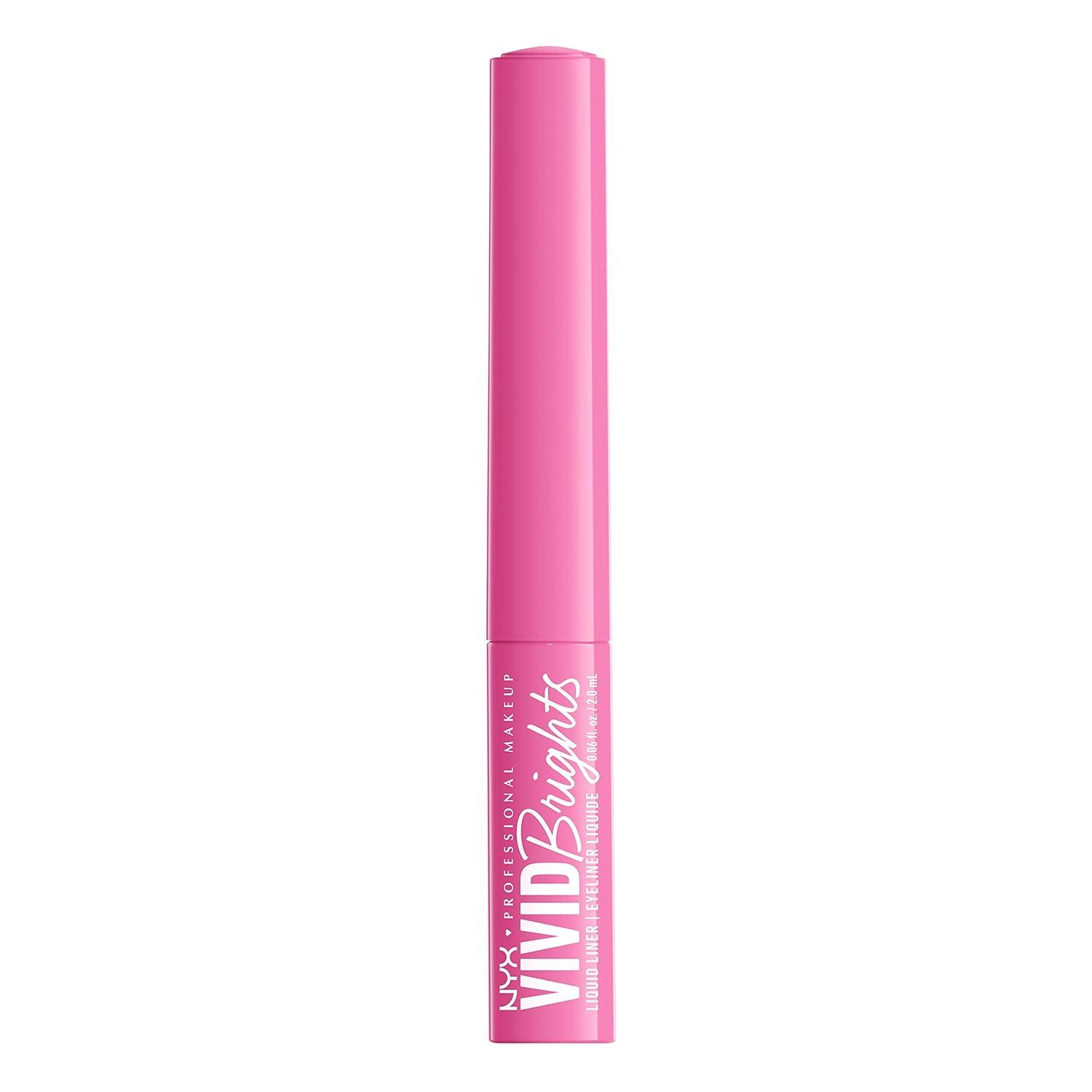 imageNYX PROFESSIONAL MAKEUP Vivid Matte Liquid Liner SmearResistant Eyeliner with Precise Tip  Black08 Dont Pink Twice