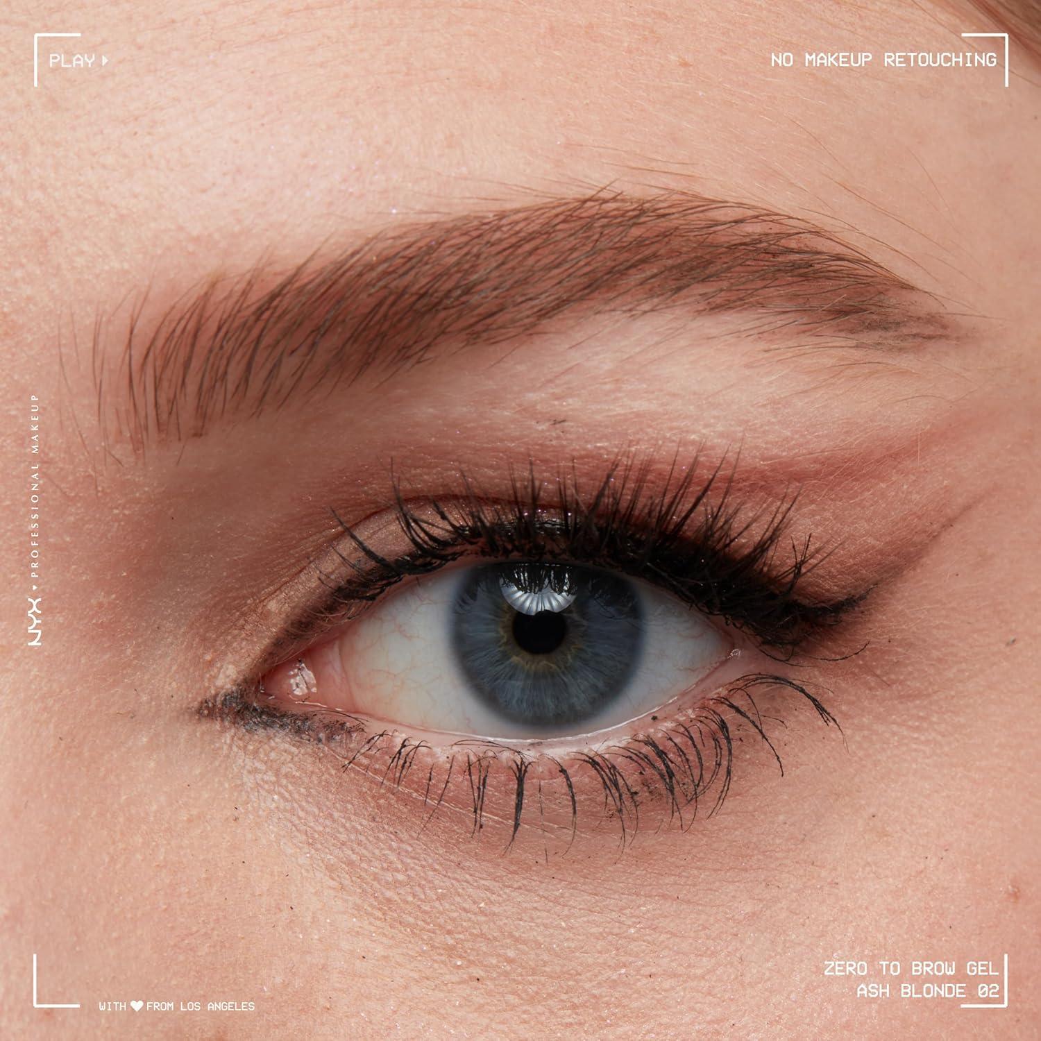 imageNYX PROFESSIONAL MAKEUP Zero to Brow Longwear Eyebrow Gel EspressoAsh Blonde