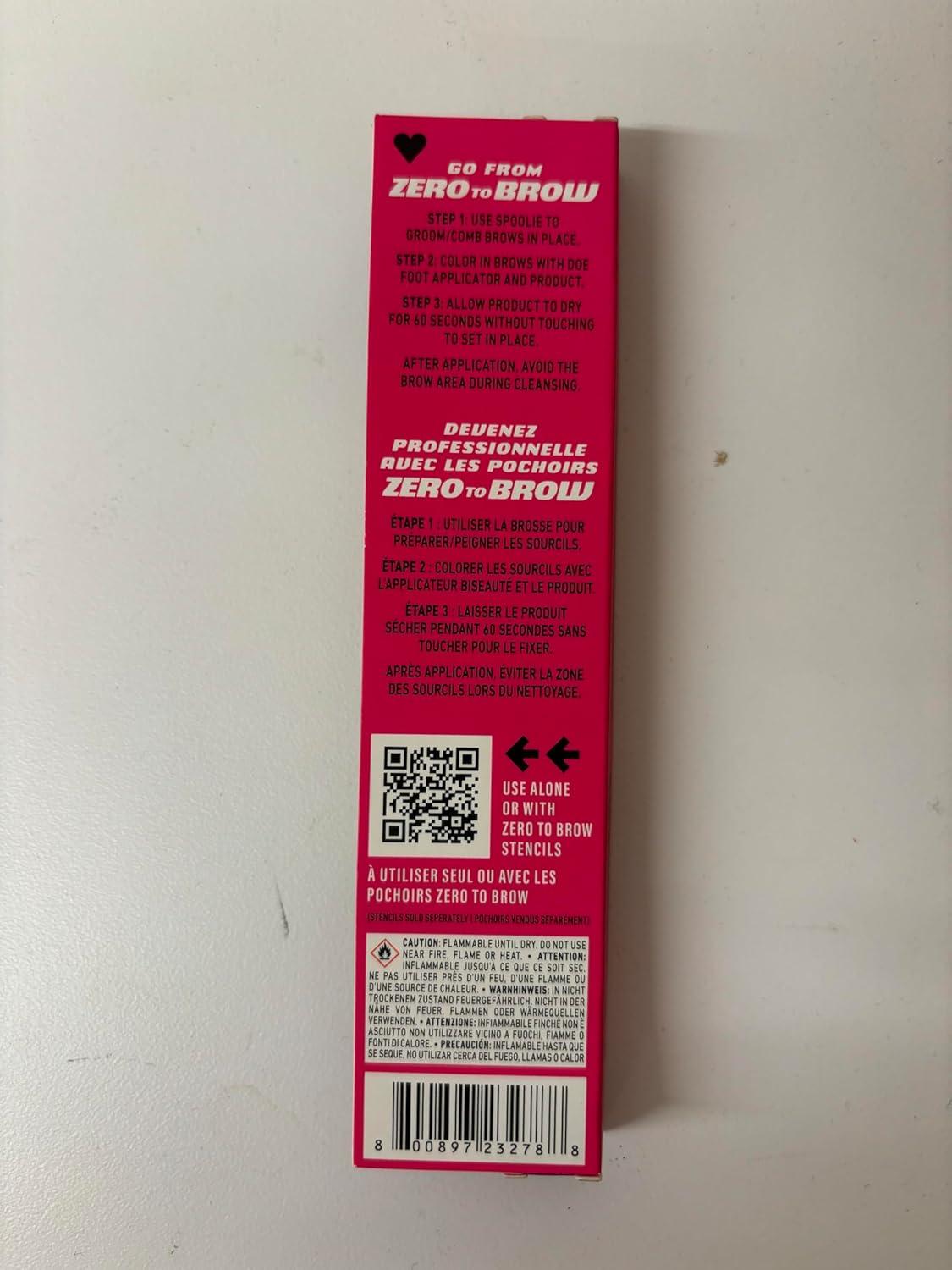 imageNYX PROFESSIONAL MAKEUP Zero to Brow Longwear Eyebrow Gel EspressoAuburn