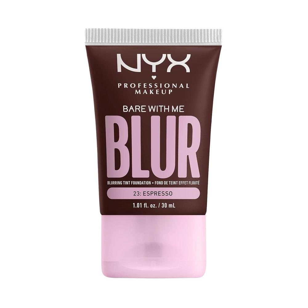 imageNYX PROFESSIONAL MAKEUP Bare With Me Blur Skin Tint Foundation Make Up with Matcha Glycerin ampamp Niacinamide  Golden23 Espresso