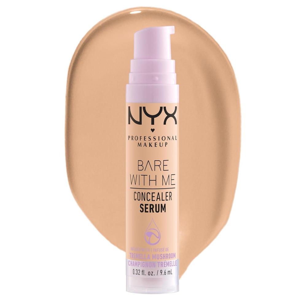 imageNYX PROFESSIONAL MAKEUP Bare With Me Concealer Serum Concealer Makeup For Up To 24Hr Hydration  Beige04 Beige