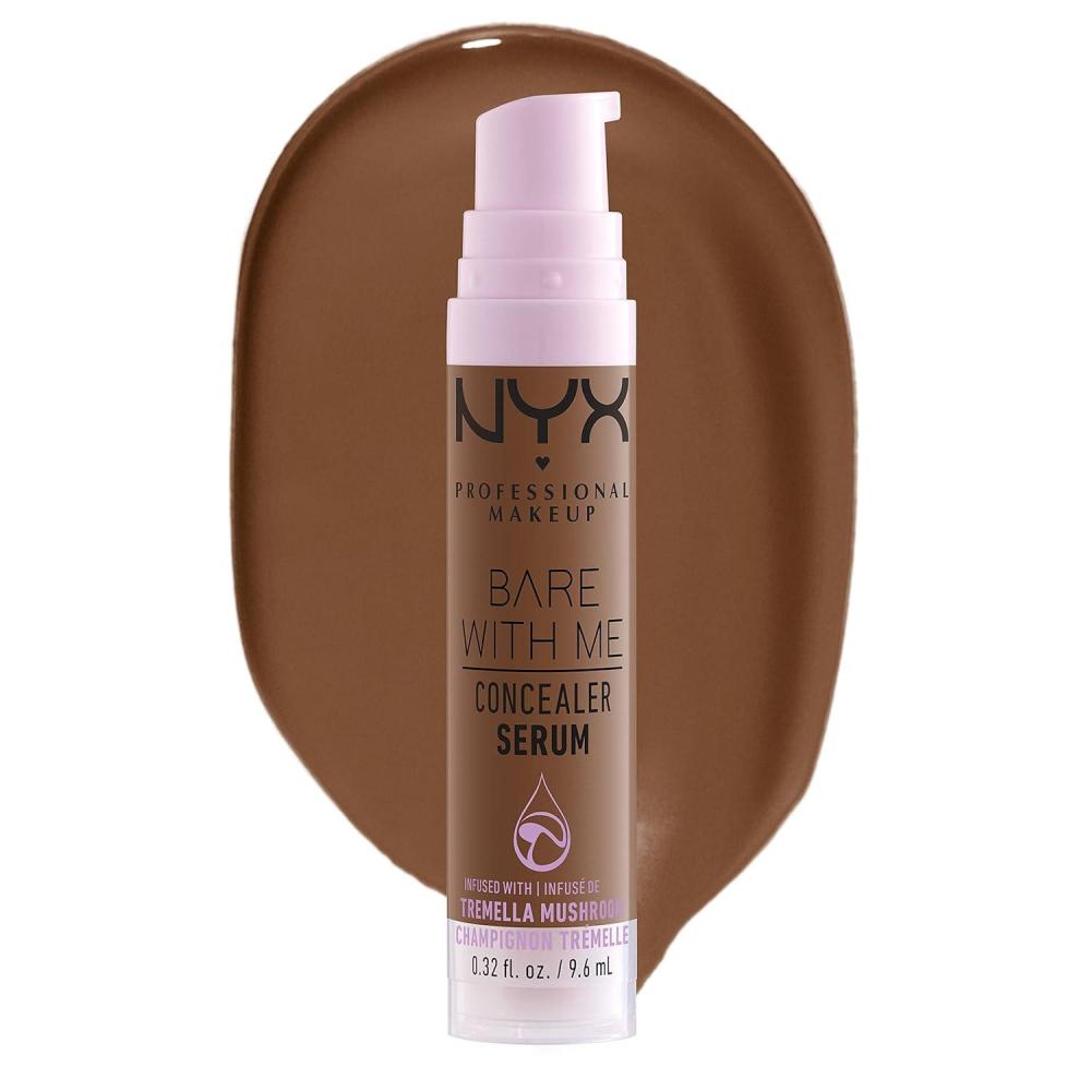 imageNYX PROFESSIONAL MAKEUP Bare With Me Concealer Serum Concealer Makeup For Up To 24Hr Hydration  Beige11 Mocha