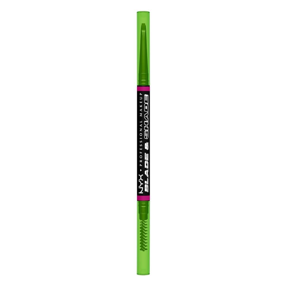 imageNYX PROFESSIONAL MAKEUP Blade ampamp Shade Brow Pencil Nano Mechanical Eyebrow Pencil Up to 16HR Make Up Wear  Espresso12 Black