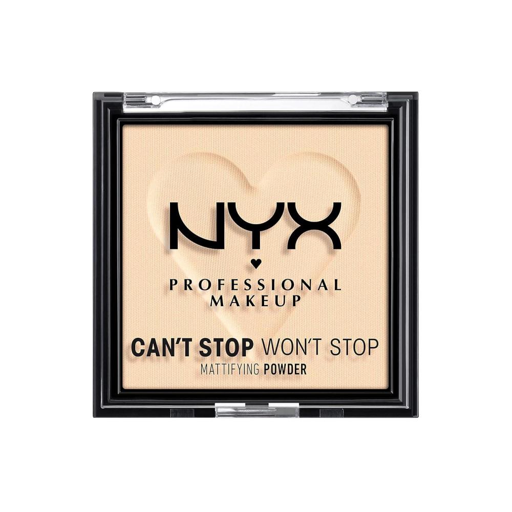 imageNYX PROFESSIONAL MAKEUP Cant Stop Wont Stop Mattifying Pressed Powder  Medium01 FAIR