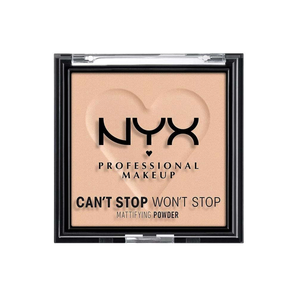 imageNYX PROFESSIONAL MAKEUP Cant Stop Wont Stop Mattifying Pressed Powder  Medium03 LIGHT MEDIUM