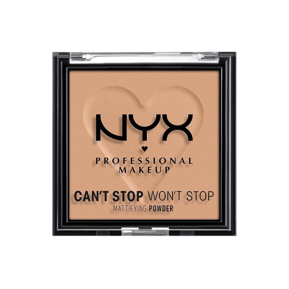 imageNYX PROFESSIONAL MAKEUP Cant Stop Wont Stop Mattifying Pressed Powder  Medium06 TAN