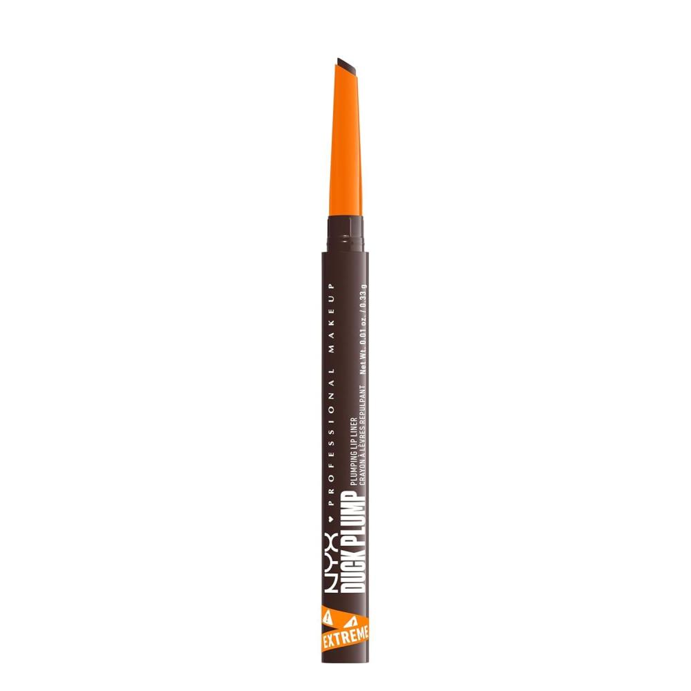 imageNYX PROFESSIONAL MAKEUP Duck Plump Plumping Lip Liner Matte Pencil With Up To 10HR Wear Subtle Touch Deep Nude Lip LinerDouble Dose