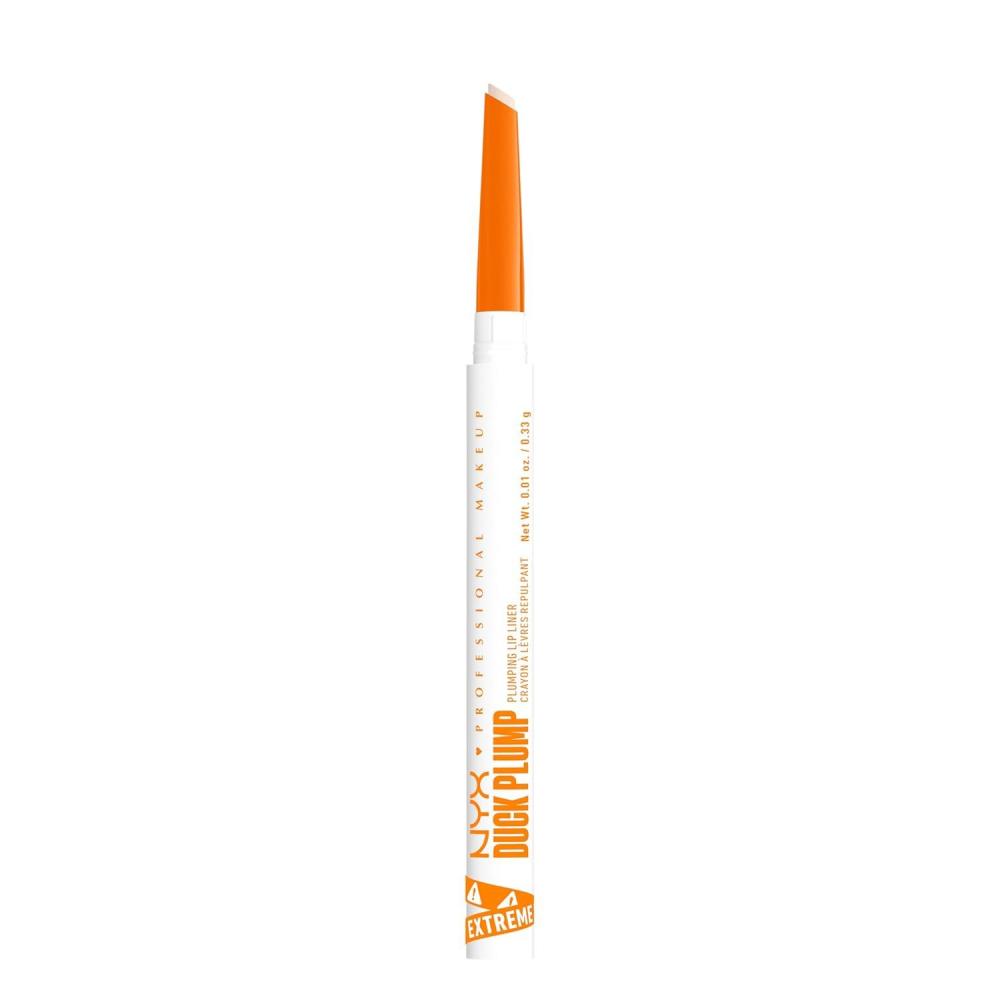 imageNYX PROFESSIONAL MAKEUP Duck Plump Plumping Lip Liner Matte Pencil With Up To 10HR Wear Subtle Touch Deep Nude Lip LinerDucking Clear