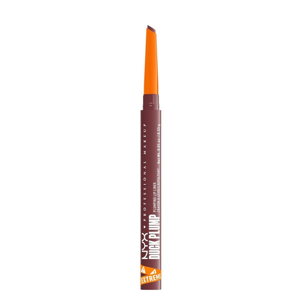 imageNYX PROFESSIONAL MAKEUP Duck Plump Plumping Lip Liner Matte Pencil With Up To 10HR Wear Subtle Touch Deep Nude Lip LinerFill em in