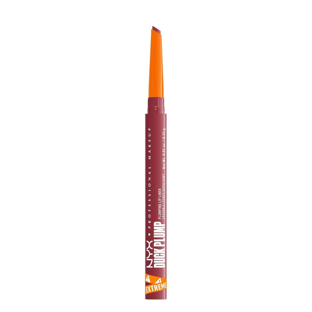 imageNYX PROFESSIONAL MAKEUP Duck Plump Plumping Lip Liner Matte Pencil With Up To 10HR Wear Subtle Touch Deep Nude Lip LinerFlirty Flip