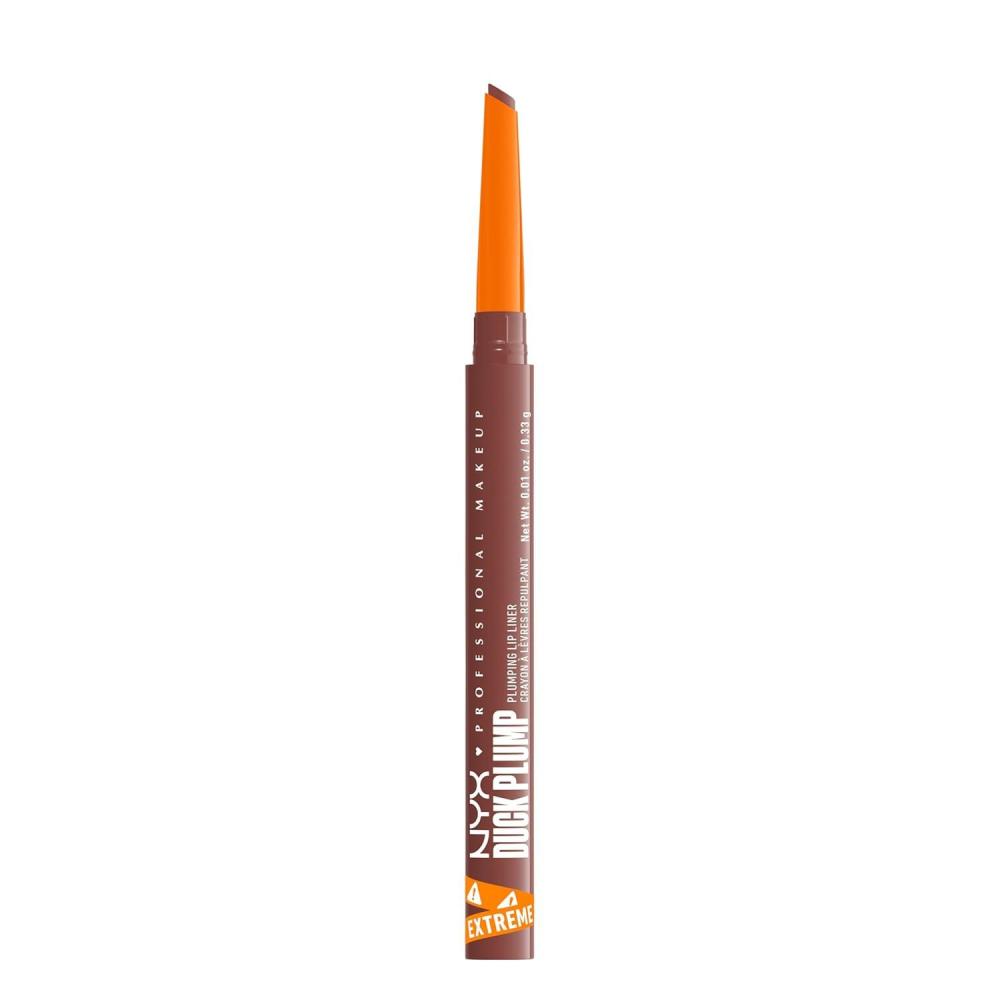 imageNYX PROFESSIONAL MAKEUP Duck Plump Plumping Lip Liner Matte Pencil With Up To 10HR Wear Subtle Touch Deep Nude Lip LinerNude Flip