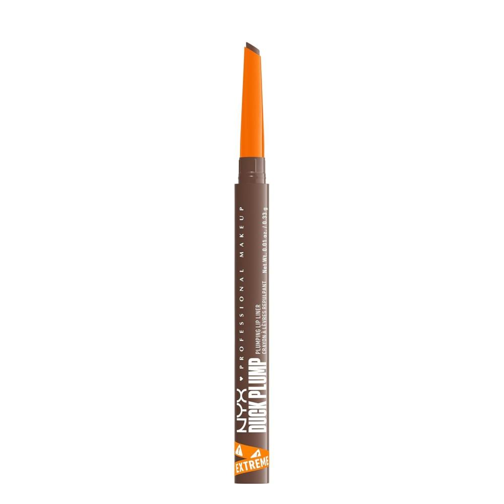imageNYX PROFESSIONAL MAKEUP Duck Plump Plumping Lip Liner Matte Pencil With Up To 10HR Wear Subtle Touch Deep Nude Lip LinerTouch up Taupe