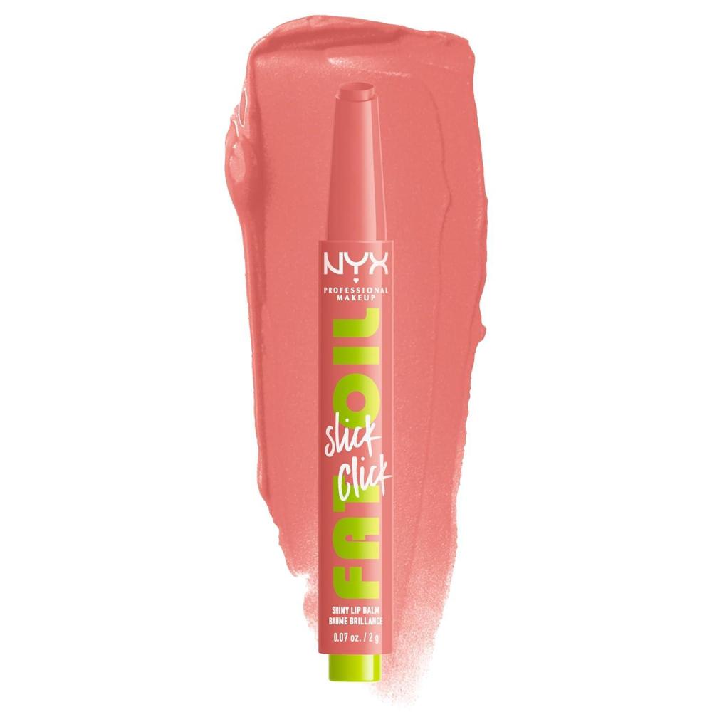 imageNYX PROFESSIONAL MAKEUP Fat Oil Slick Click Lightweight Buildable Pigmented Vegan Lip Balm  No Filter Needed15 STORY OR POST