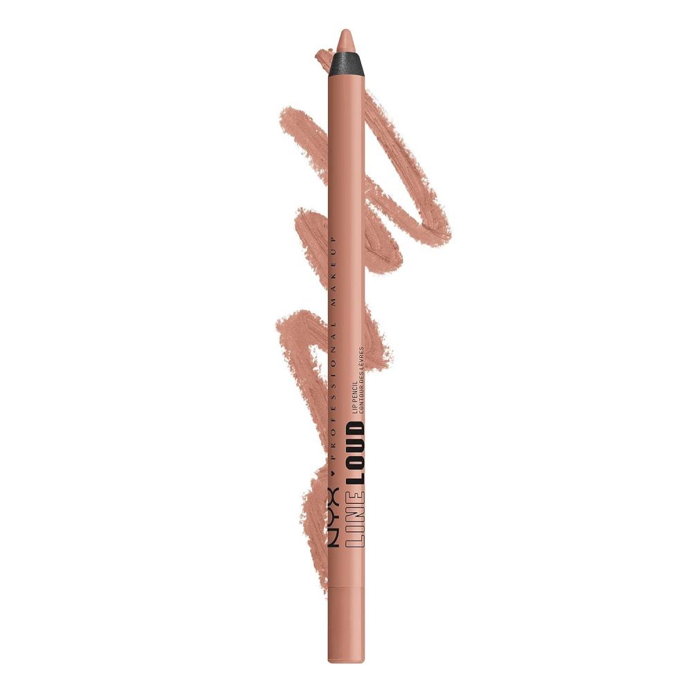 imageNYX PROFESSIONAL MAKEUP Line Loud Lip Liner Longwear and Pigmented Lip Pencil with Jojoba Oil ampamp Vitamin E  Global Citizen Medium Neutral Nude03 Goal Crusher