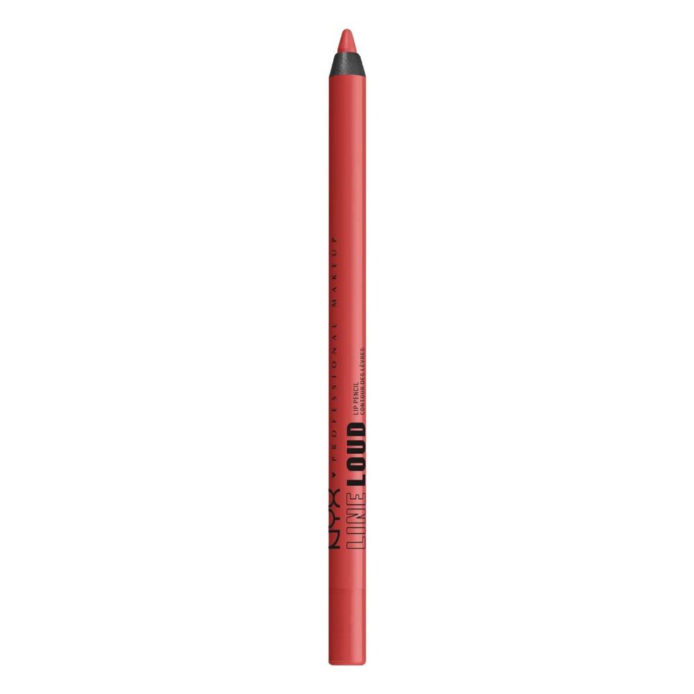 imageNYX PROFESSIONAL MAKEUP Line Loud Lip Liner Longwear and Pigmented Lip Pencil with Jojoba Oil ampamp Vitamin E  Global Citizen Medium Neutral Nude11 Rebel Red