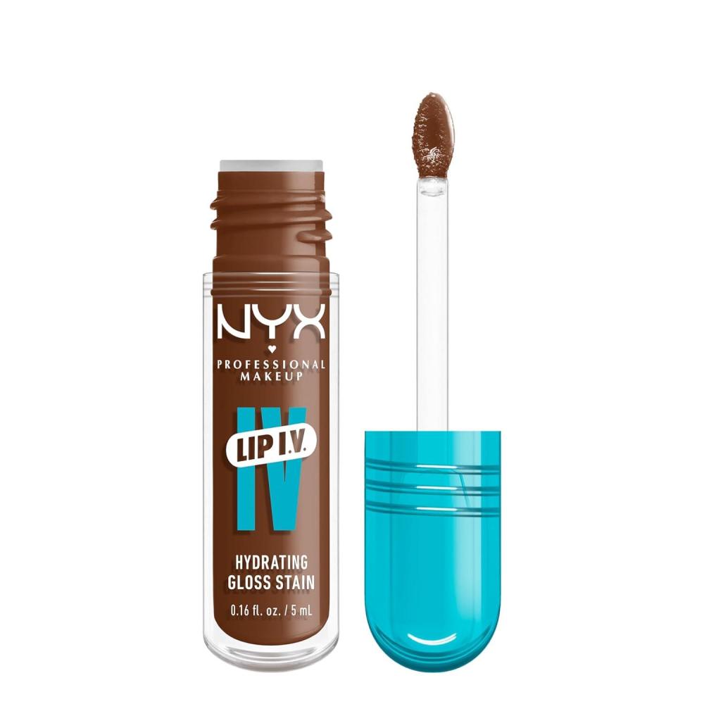 imageNYX PROFESSIONAL MAKEUP Lip IV Hydrating Glossy Lip Stain with 12HR Hydration  Bubblegum Burst Pink03 Splash N Spice