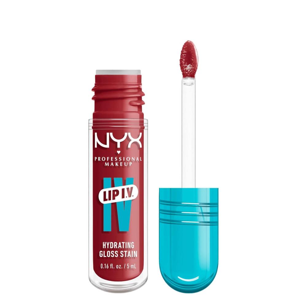 imageNYX PROFESSIONAL MAKEUP Lip IV Hydrating Glossy Lip Stain with 12HR Hydration  Bubblegum Burst Pink07 Bubblegum Burst