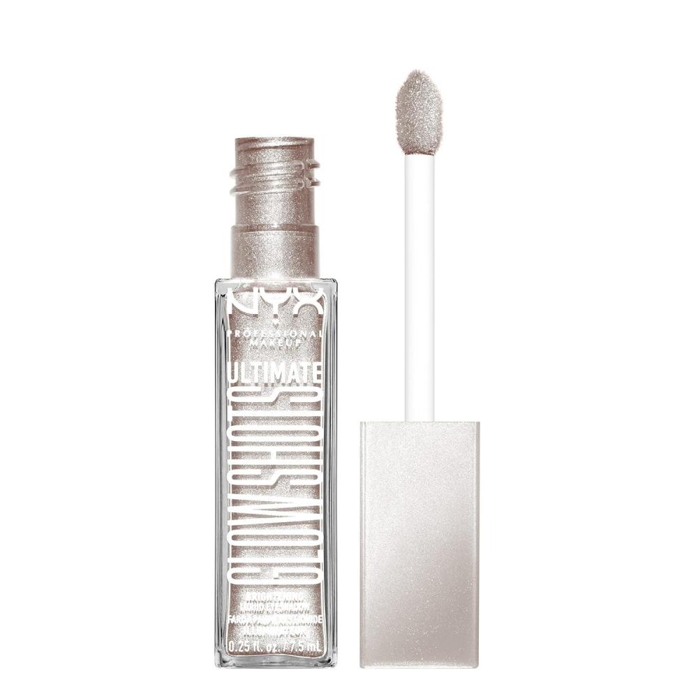 imageNYX PROFESSIONAL MAKEUP Ultimate Glow Shots Liquid Eyeshadow LongLasting Shimmer Eye Shadow with Vitamin C  Come Thru CoconutCome Thru Coconut