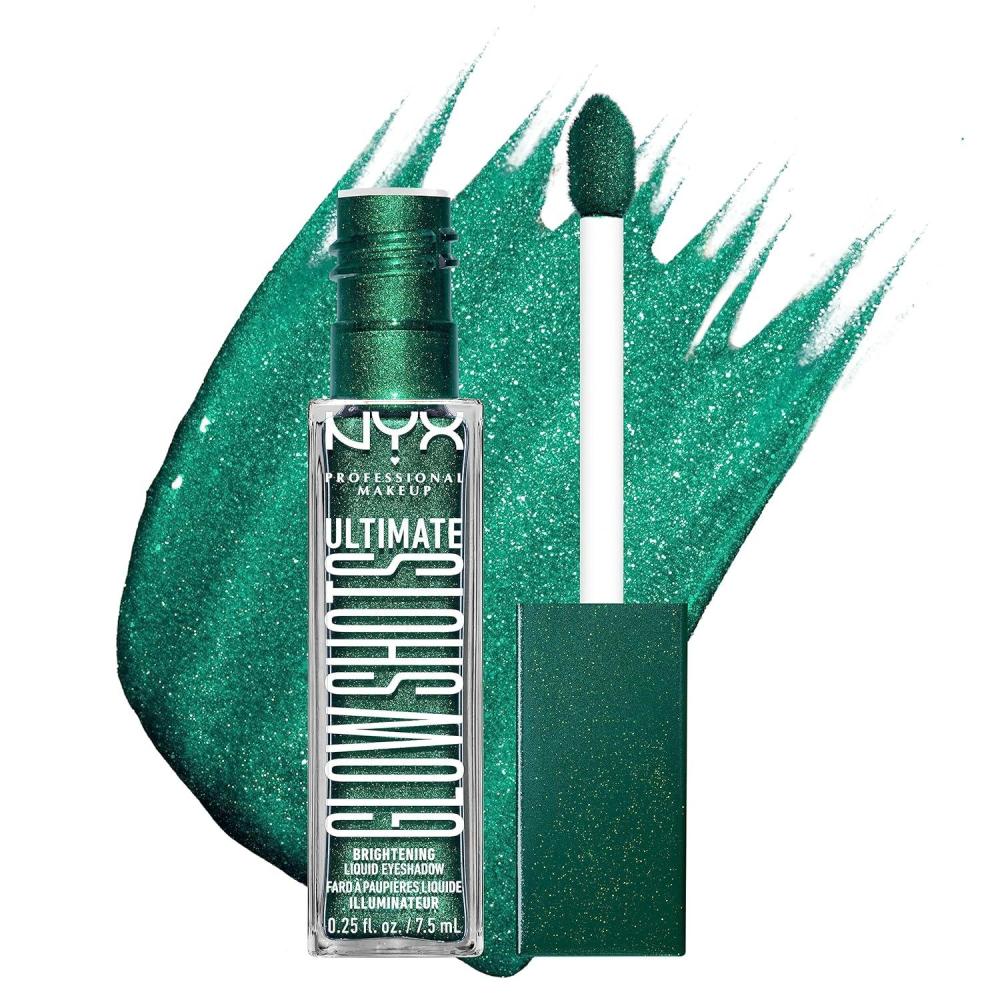 imageNYX PROFESSIONAL MAKEUP Ultimate Glow Shots Liquid Eyeshadow LongLasting Shimmer Eye Shadow with Vitamin C  Come Thru CoconutWatermelon Wealth