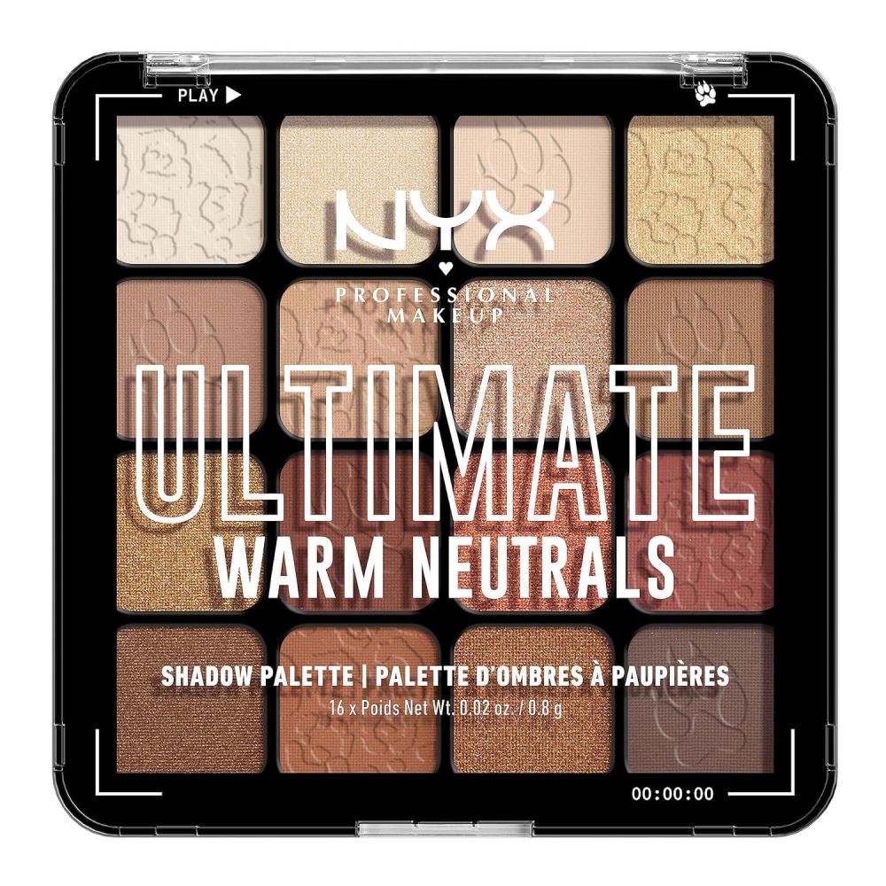 imageNYX PROFESSIONAL MAKEUP Ultimate Shadow Palette Eyeshadow Palette  Vintage Jean BabyWarm Neutrals