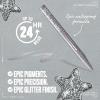 imageNYX PROFESSIONAL MAKEUP Epic Ink Glitz Liner Waterproof Metallic Liquid Eyeliner with Vegan Formula  Graphite Glitz Shimmer Graphite Black04 Flashy Flare