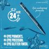 imageNYX PROFESSIONAL MAKEUP Epic Ink Glitz Liner Waterproof Metallic Liquid Eyeliner with Vegan Formula  Graphite Glitz Shimmer Graphite Black05 Denim Dazzle