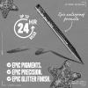imageNYX PROFESSIONAL MAKEUP Epic Ink Glitz Liner Waterproof Metallic Liquid Eyeliner with Vegan Formula  Graphite Glitz Shimmer Graphite Black06 Graphite Glitz