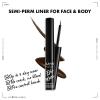 imageNYX PROFESSIONAL MAKEUP Epic Wear Metallic Liquid Liner LongLasting Waterproof Eyeliner  Black MetalBrown