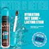 imageNYX PROFESSIONAL MAKEUP Lip IV Hydrating Glossy Lip Stain with 12HR Hydration  Bubblegum Burst Pink06 Espresso Soak