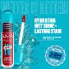 imageNYX PROFESSIONAL MAKEUP Lip IV Hydrating Glossy Lip Stain with 12HR Hydration  Bubblegum Burst Pink10 Berry Thirsty
