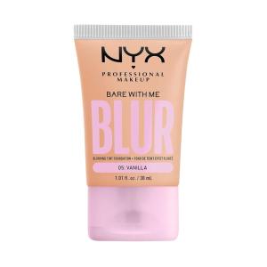 imageNYX PROFESSIONAL MAKEUP Bare With Me Blur Skin Tint Foundation Make Up with Matcha Glycerin ampamp Niacinamide  Golden05 Vanilla