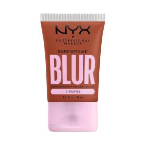 imageNYX PROFESSIONAL MAKEUP Bare With Me Blur Skin Tint Foundation Make Up with Matcha Glycerin ampamp Niacinamide  Golden17 Truffle
