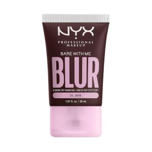 imageNYX PROFESSIONAL MAKEUP Bare With Me Blur Skin Tint Foundation Make Up with Matcha Glycerin ampamp Niacinamide  Golden24 Java