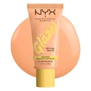 imageNYX PROFESSIONAL MAKEUP Buttermelt Glaze Soft Glow Skin Tint  SPF 30 Up To 12HR Wear 03 Cashew Butta01 Whipped Butta