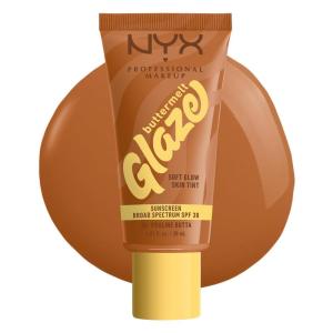 imageNYX PROFESSIONAL MAKEUP Buttermelt Glaze Soft Glow Skin Tint  SPF 30 Up To 12HR Wear 03 Cashew Butta06 Praline Butta