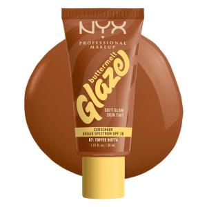 imageNYX PROFESSIONAL MAKEUP Buttermelt Glaze Soft Glow Skin Tint  SPF 30 Up To 12HR Wear 03 Cashew Butta07 Toffee Butta