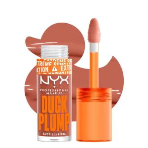 imageNYX PROFESSIONAL MAKEUP Duck Plump High Pigment Lip Gloss Lip Plumper Gloss with Spicy Ginger  Clearly Spicy04 Apri Caught