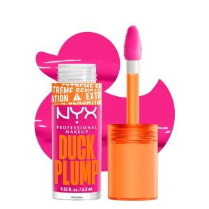 imageNYX PROFESSIONAL MAKEUP Duck Plump High Pigment Lip Gloss Lip Plumper Gloss with Spicy Ginger  Clearly Spicy12 Bubble Gum Bae